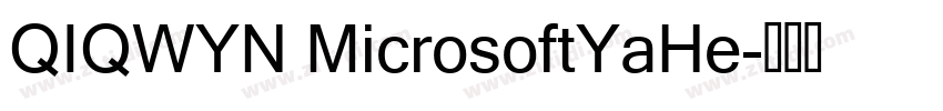 QIQWYN MicrosoftYaHe字体转换
